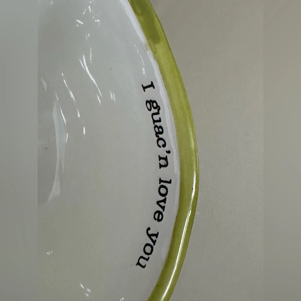 Mud Pie Fiesta Dip Bowl Set hand-painted ceramic triple tidbit dish